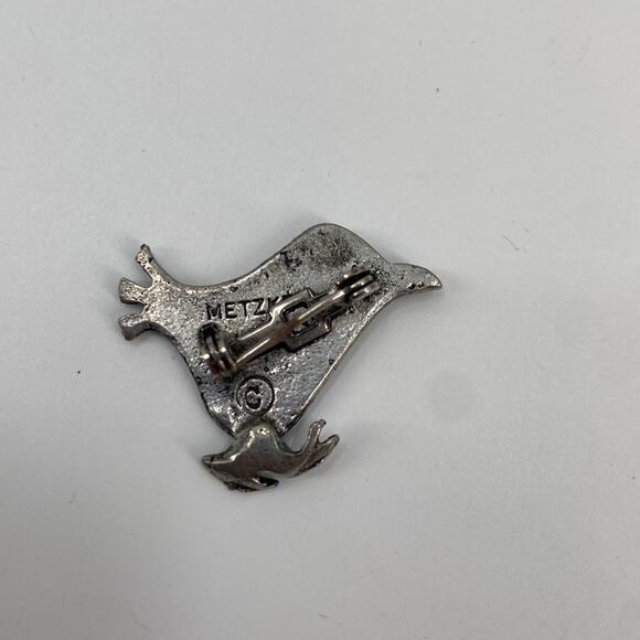 Metzke pewter bird pin - Picture 2 of 3